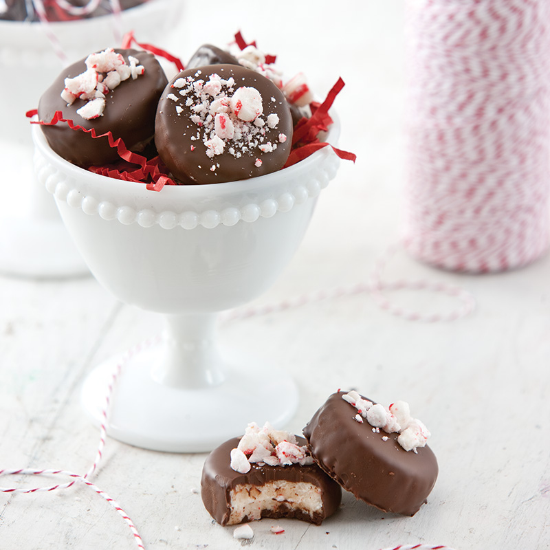 Homemade Peppermint Patties via Celebrate Magazine