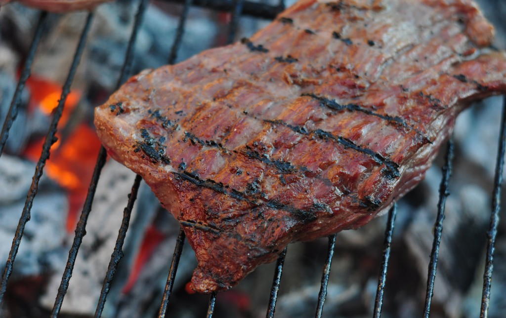 Steak on Grill