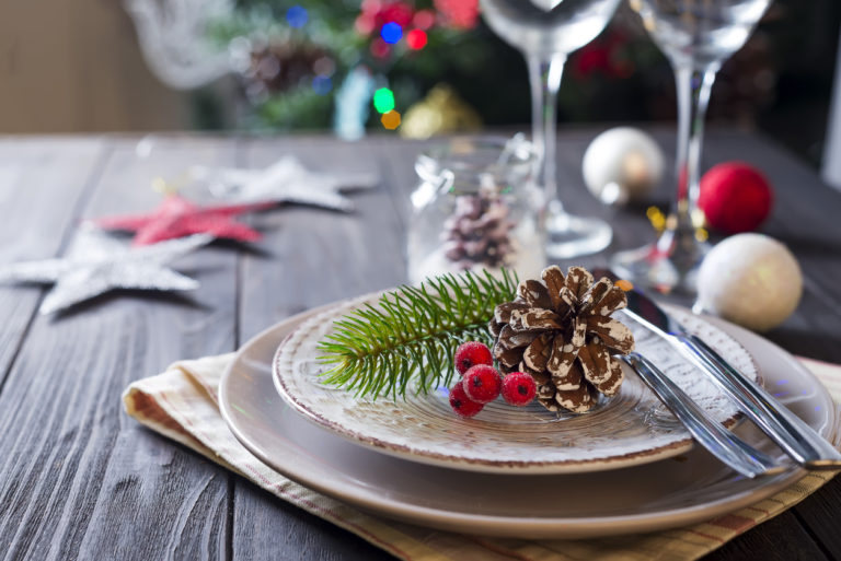 The holiday table and meals