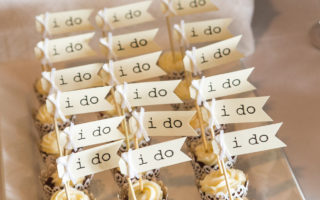 Client's Wedding etiquette | cupcakes with "I do" decorations