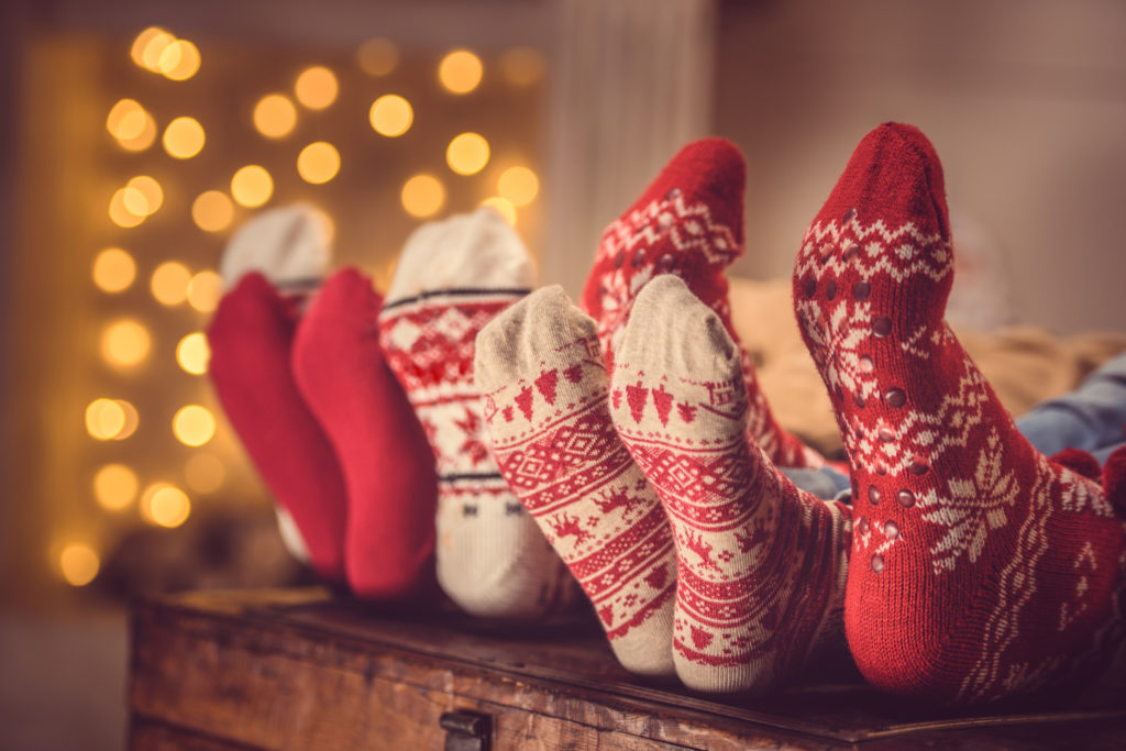 cozy Christmas socks