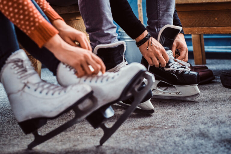etiquette tips for the new year | tying ice skates