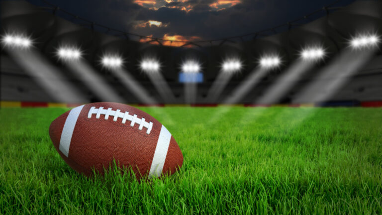 Super Bowl Menu Ideas | Football on Field with Lights