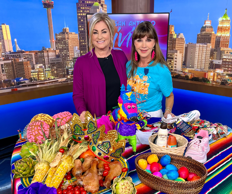 Fiesta Etiquette 2024 | etiquette expert Diane Gottsman on SA Living with colorful fiesta props on table