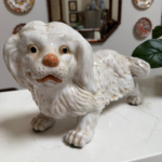 Antique ceramic dog - put back together with love